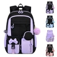 thumbnail image 1 of Backpack for School, Kids Backpacks for Girls, Girls Cute Bookbag for Teens, Schoolbag for Elementary Middle School Students, Travel, Camp (Black), 1 of 3