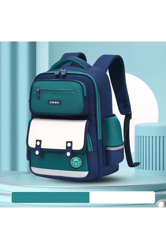 Backpack for School Lightweight Durable British Style Large Capacity Bookbag with Adjustable Padded Straps(Green)