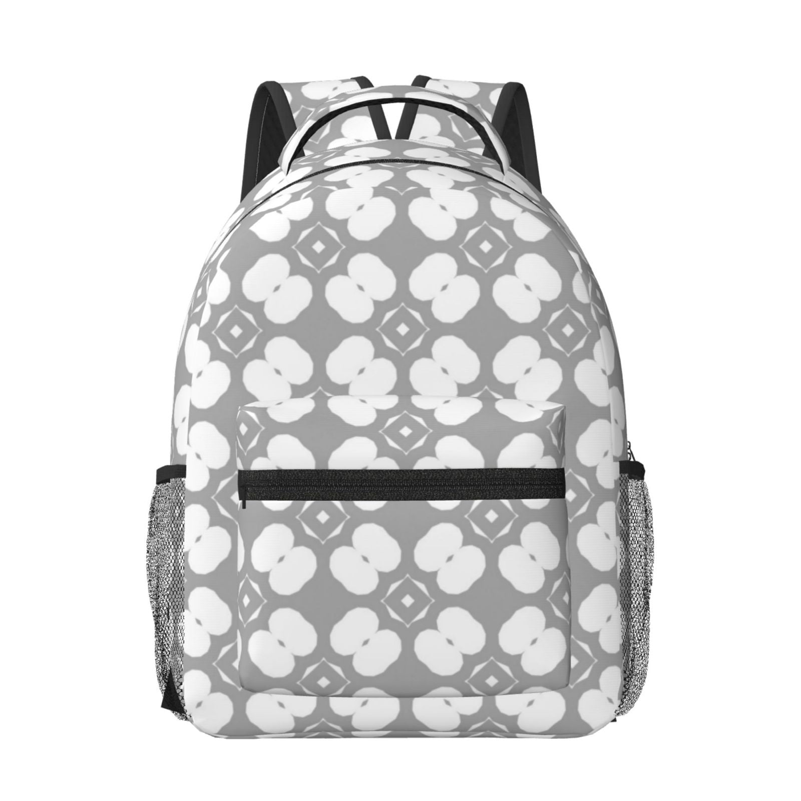 Backpack for School, geometric ornamental print Laptop Backpack Middle