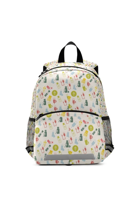 Backpack for Tech gadget seamless pattern Bookbag Durable Student Teenager Sturdy Lightweight Waterproof