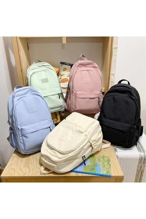 Backpack for Women Large Capacity Campus Style Versatile Travel Daypack Lightweight Solid Color Cute Bookbag for Teens College Adults by PALIFEUR