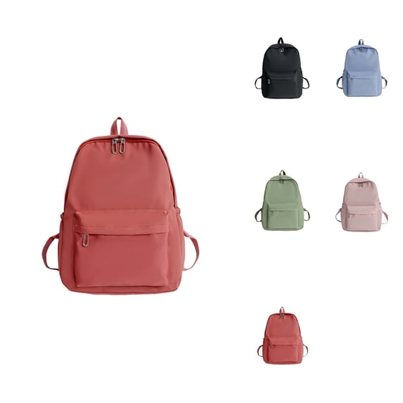 Backpack for Women Large Capacity Waterproof Nylon Versatile Travel Bag for Daily Commute Business Casual Lightweight Durable Black