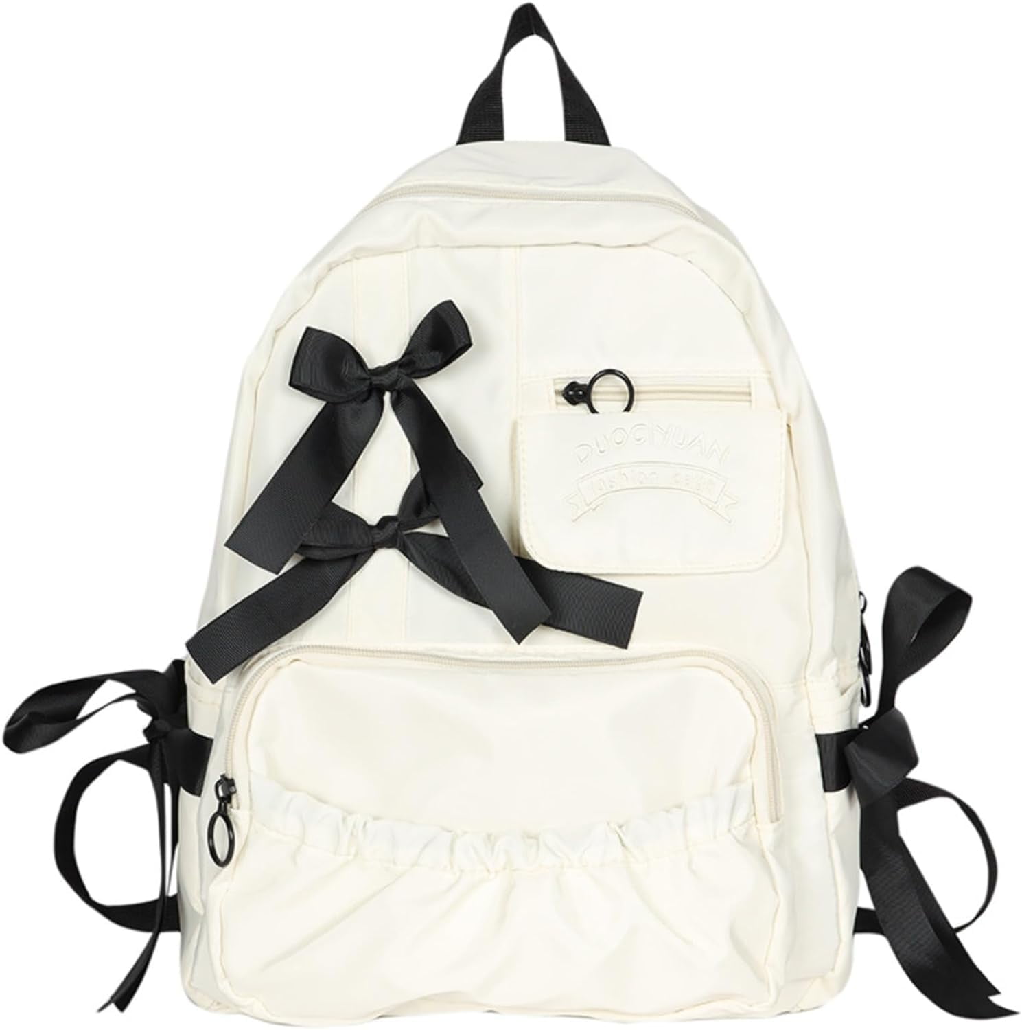 Backpack with Attached BowKnots Ideal for DaytoDay Use, Kawaii