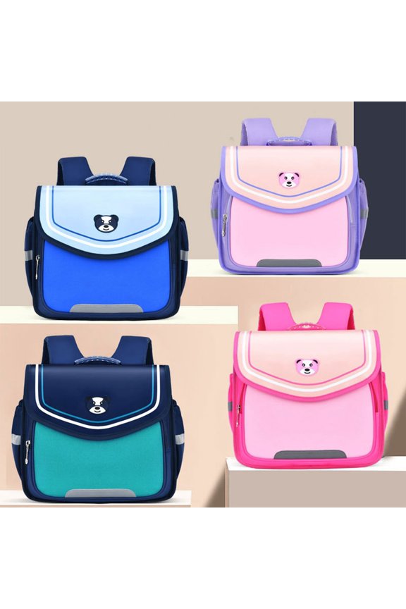 Backpack with Ergonomic Back Support Flap Closure Design Lightweight Adjustable Straps Elementary School Bookbag
