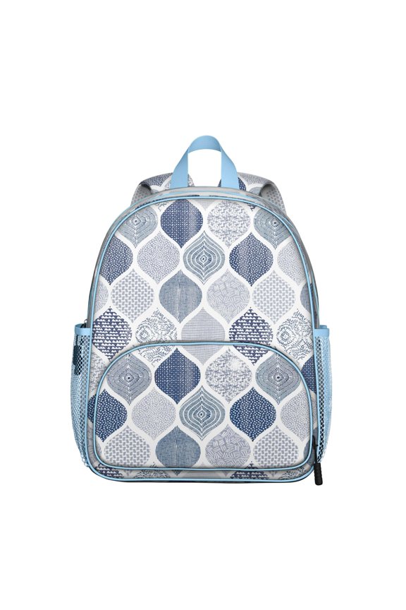 Backpack with Side Pockets & Rooster Sunflowers Print - Ergonomic for Students