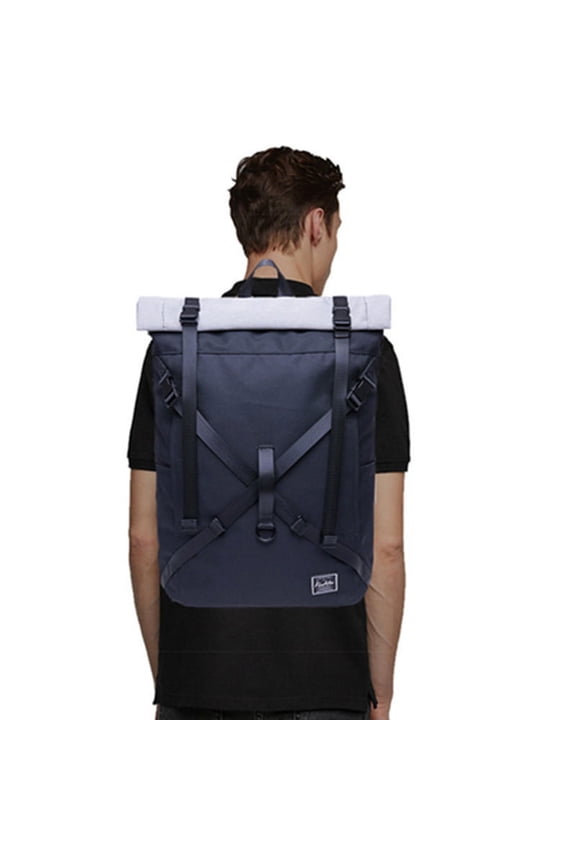 Backpack women Korean laptop men's backpack,Waterproof black