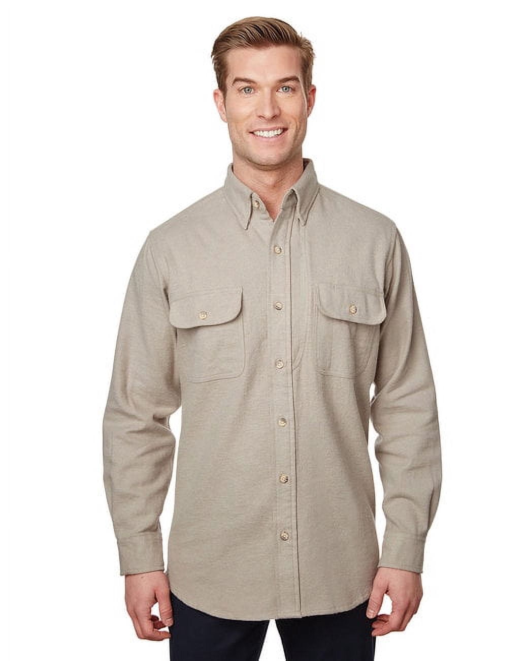 Backpacker Men's Tall Solid Chamois Shirt - STONE - 2XT - Walmart.com