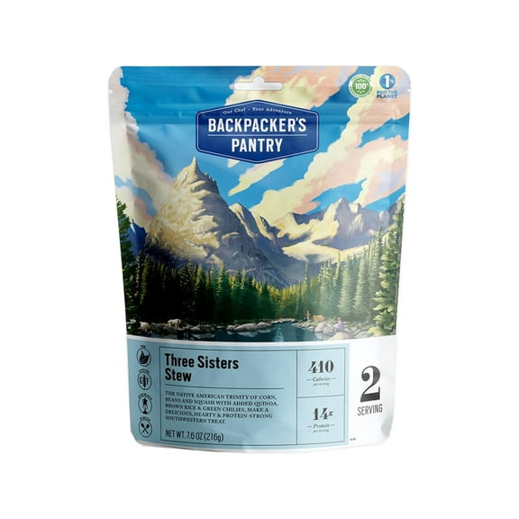 Backpackers Pantry Three Sisters Southwestern Quinoa & Beans - Freeze Dried Backpacking & Camping Food - Emergency Food - 18 Grams of Protein, Vegan, Gluten-Free - 1 Count