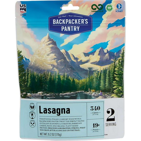 Backpacker's Pantry Lasagna, Pouch, 2 Servings, 6.2 oz