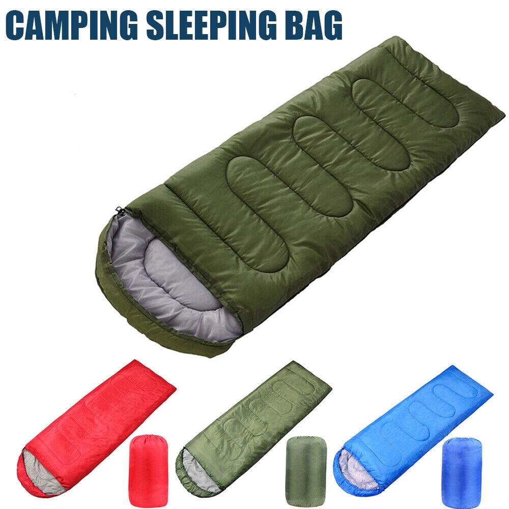 Backpacking Sleeping Bag for Adults Boys and Girls, Cold Weather Kids Sleeping Bag for 3 Season Hiking & Camping, Blue