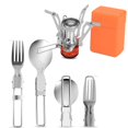 thumbnail image 1 of Backpacking Stove - Portable Camping Stove - Small Backpack Camp Single Burner for Propane Butane Isobutane Fuel Canister - Mini Pocket Rocket Jet Boiler for Hiking & Gas Cooking, 1 of 7