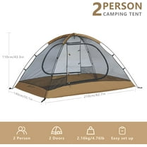Backpacking Tent 2 Person Lightweight Camping Tent Waterproof 3 Season with Aluminum Pole for Outdoor Mountaineering Hiking Travel