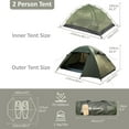 thumbnail image 1 of Backpacking Tent for Camping 2/3/4 Person Hiking Ultralight Tent for Waterproof Windproof Outdoor Tents Easy Setup Two Doors Double Layer Lightweight  Tents, 1 of 6