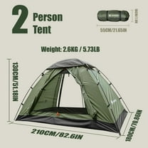 Backpacking Tent for Camping 1-5 Person Hiking Ultralight Tent for Waterproof Windproof Outdoor Two Doors Tents Easy Quick Setup Lightweight  Tents