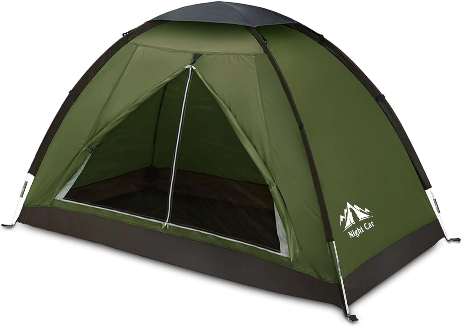 Unbranded Backpacking Tent for One 1 to 2 Persons Lightweight Waterproof Camping Hiking Tent for Adults Kids Scouts Easy Setup Single Layer 2.2x1.2m