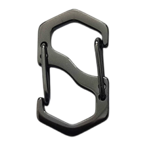 Backpacks Buckles Stainless Steel S Types Carabiner with Lock Outdoor Backpacks Luggage Hook Antitheft Key Lock Tool