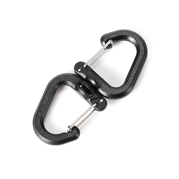 Backpacks Carabiner with 360 Degree Swivels Portable S Chain Hook Camping Double Hook Backpacks Buckles Camping Accessor