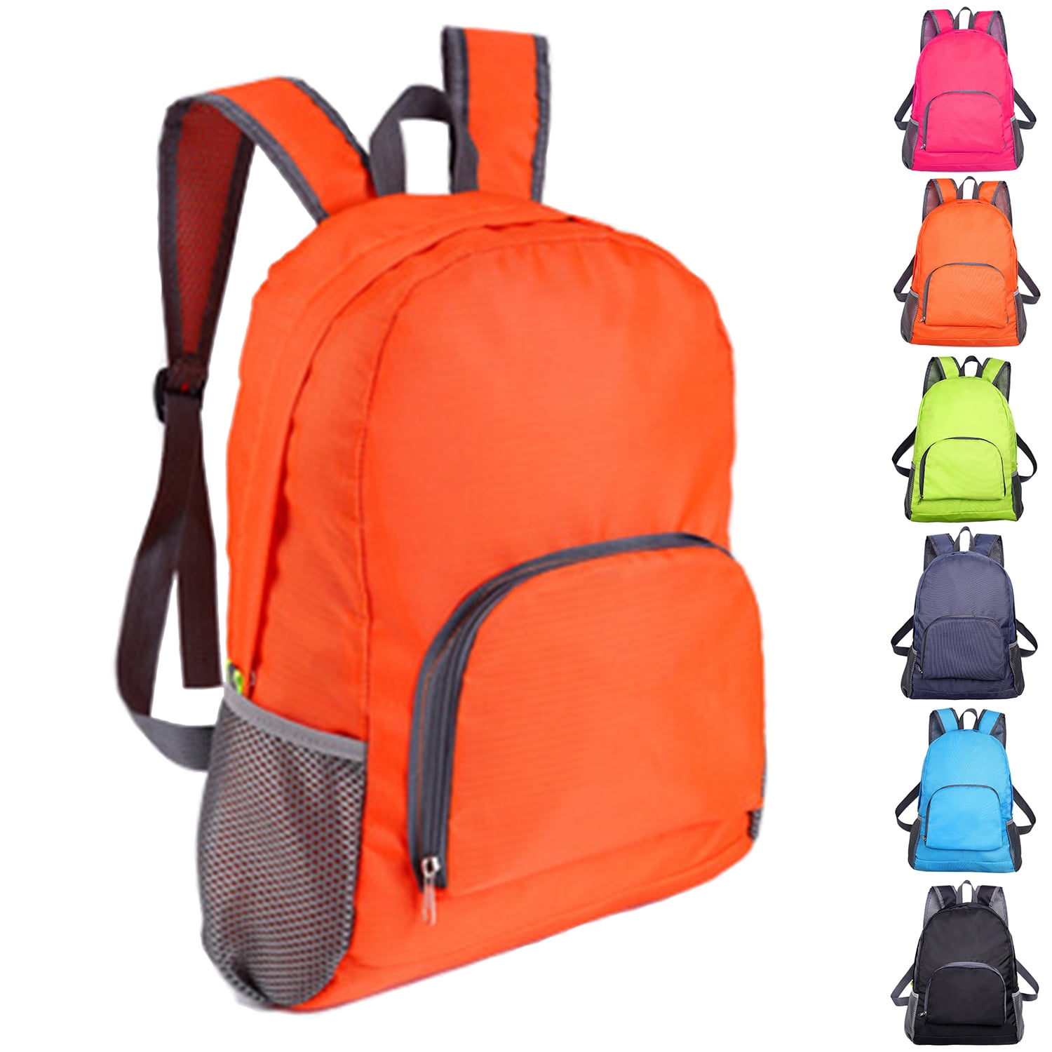 Backpacks Foldable Basic Back Packs Colorful Backpacks Solid Colors Lightweight Backpacks for