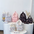 thumbnail image 1 of Backpacks For School Cute Cartoon Strawberry 3 Piece Backpack Set Large Spacious Compartment Comfort Straps Casual Travel Daypack, 1 of 6