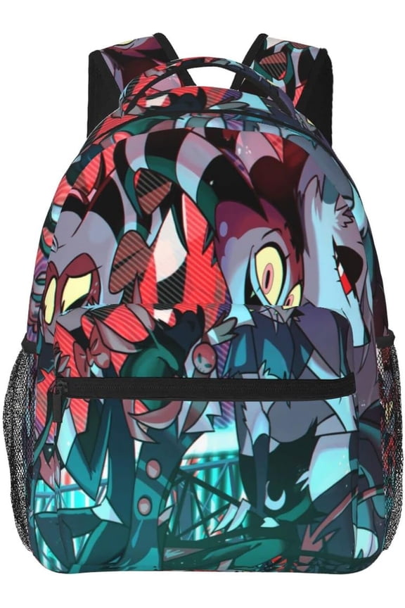 Backpacks Helluva Anime Boss Laptop Backpack Unisex Multipurpose Double Shoulder Bag for Camping Travle Work Hiking Gifts
