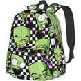 thumbnail image 1 of Backpacks Invader Zim Adjustable Laptop Backpack Double Shoulder Bag for Women Men Climbing Shopping Work, 1 of 8