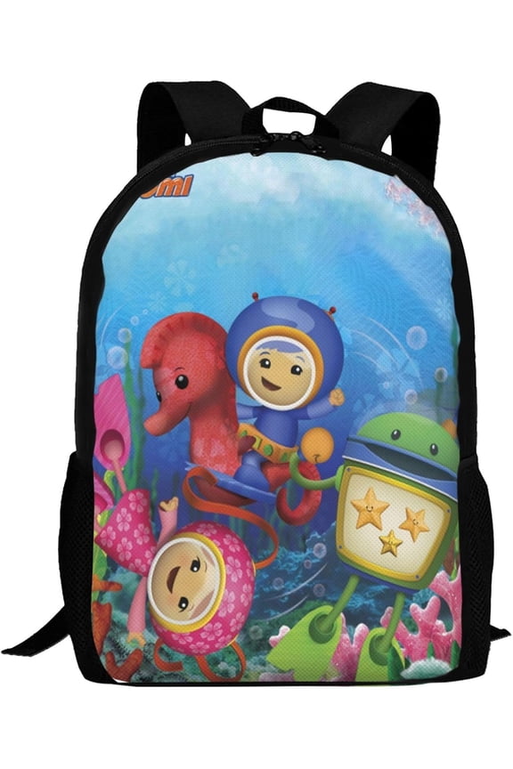 Backpacks Team Anime Umizoomi Adjustable Laptop Backpack Double Shoulder Bag for Women Men Climbing Shopping Work