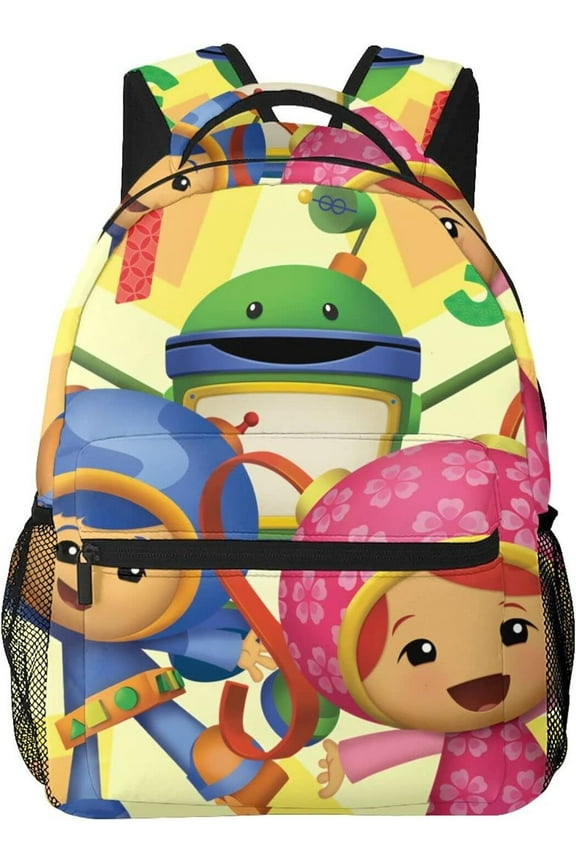Backpacks Team Anime Umizoomi Adjustable Laptop Backpack Double Shoulder Bag for Women Men Climbing Shopping Work