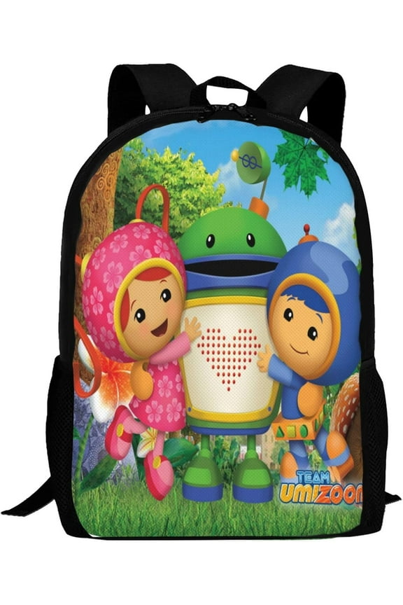 Backpacks Team Anime Umizoomi Adjustable Laptop Backpack Double Shoulder Bag for Women Men Climbing Shopping Work