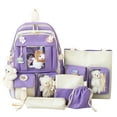 Backpacks for Teen Girls Large Capacity 5Pc School Starts Season