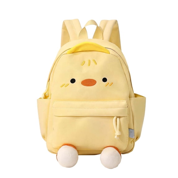 Backpacks for Kids Cartoon Chick Backpack for Elementary Students Cute Lightweight Casual Daypack Yellow One Size