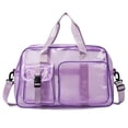 thumbnail image 1 of Backpacks for Women Clear Gym Beach Transparent Tote Backpack Large Capacity Travel Daypack Purple One Size, 1 of 2