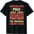 thumbnail image 1 of Backprint Lactose Free Chocolate Syrup Chocolate Milk T-Shirt, 1 of 4