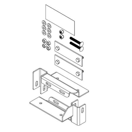 Backrack 30940 Utility Hardware Kit Drill and Bolt Between Utility Bed Util