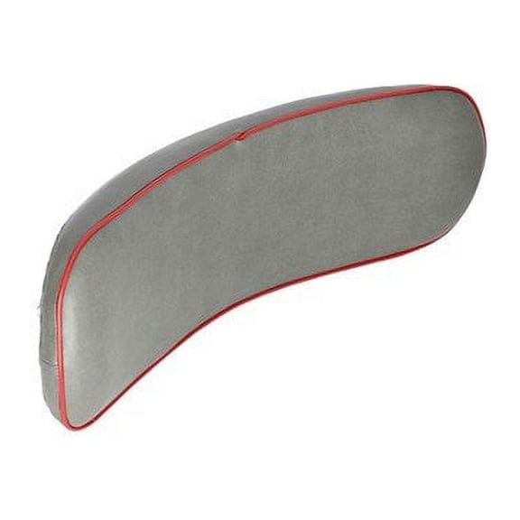 Backrest - Curved Vinyl Gray with Red Trim fits Massey Ferguson 95 90 Super 90 1019810M91
