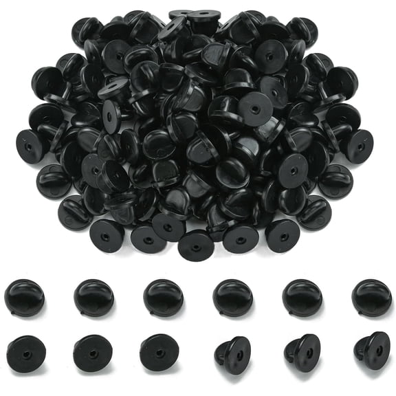 Backs, Butterfly Clutch Pin Backings Rubber Pin Backs for Crafts Making Lapel Pin Backs for Badge Brooch (120 PCS)