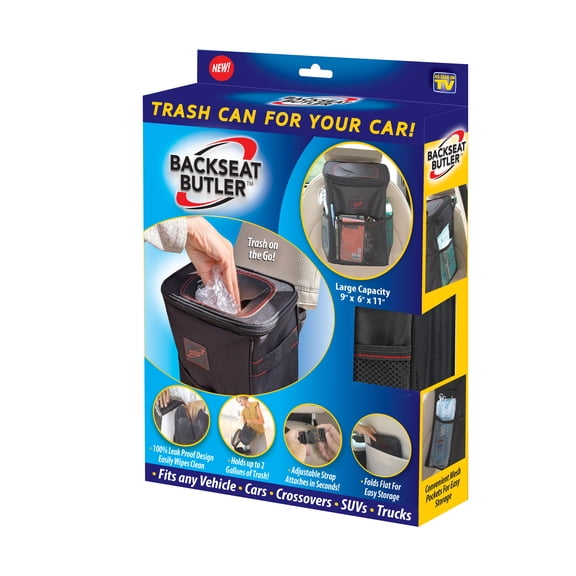 Backseat Butler - Leak Proof Car Trash Can - Two Gallon Capacity