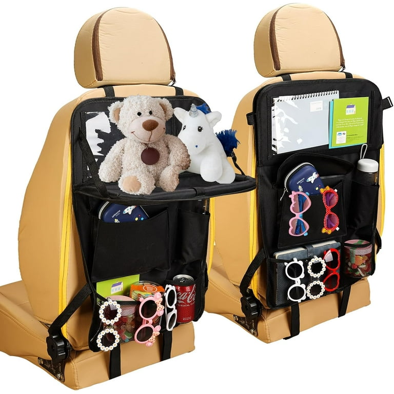 Backseat Car Organizer with Foldable Car Tray 600D Waterproof Car - Main Image