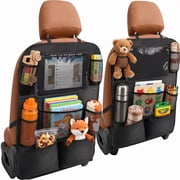 BN-LINK 2 Pack Backseat Car Organizer, Kick Mats Back Seat Protector with Touch Screen Tablet Holder &amp; 9 Storage Pockets, Back Seat Organizer for Road Trip &amp; Essentials Travel deal from Walmart