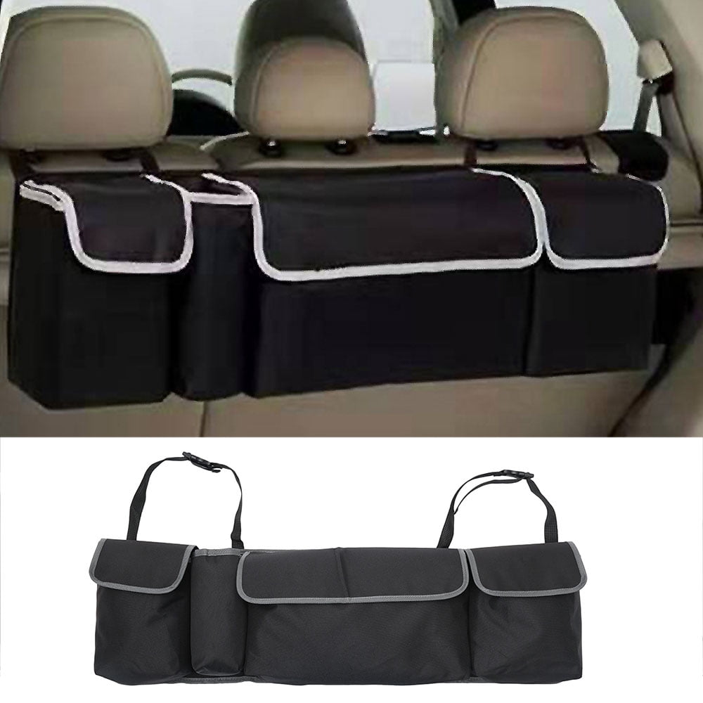 Backseat Trunk Organizer for SUV & Car Hanging Organizer Foldable Cargo Storage  Bag Adjustable Strap Durable Cover and Fit for Most Vehicles 
