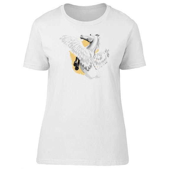 Backside Of Flying Pegasus T-Shirt Women -Image by Shutterstock, Female x-Large