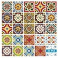 thumbnail image 1 of Backsplash Tile Stickers 24 PC Set Authentic Traditional Talavera Tiles Stickersl Bathroom & Kitchen Tile Decals Easy to Apply Just Peel and Stick Home Decor 4x4 Inch (Mexican Tile Art), 1 of 11
