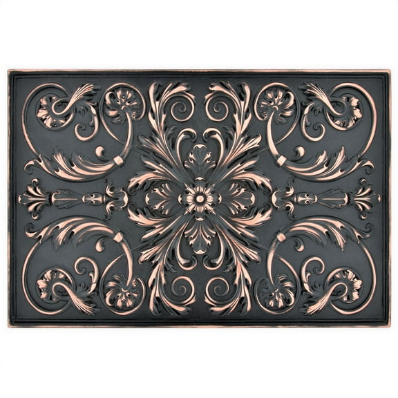 Backsplash Tile for Kitchen and Fireplace Royal 12 x 18 Metal Mural Oil Rubbed Bronze