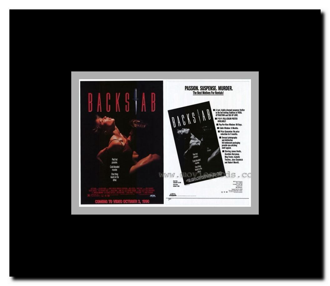 Backstab Framed Movie Poster