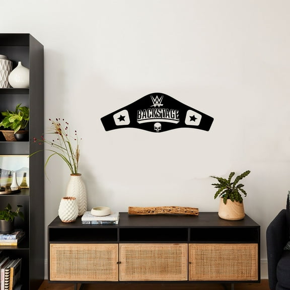 Backstage Wrestling Belt Quote Wrestling Wrestle Fighter WWE Motivation Quotes Saying Wall Art Sticker Designs Vinyl Stickers For Home House Walls Rooms Windows Bedroom Decoration Size (35x40 inch)