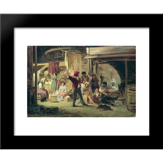 Backstage of the circus 20x24 Framed Art Print by Fyodor Bronnikov