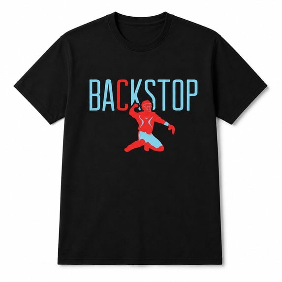 Backstop Baseball Graphic T-Shirt, Unisex Classic Fit Tee