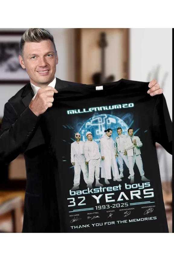 Backstreet Boys 32 Year 1993-2025 Thanks For Memories T-shirt