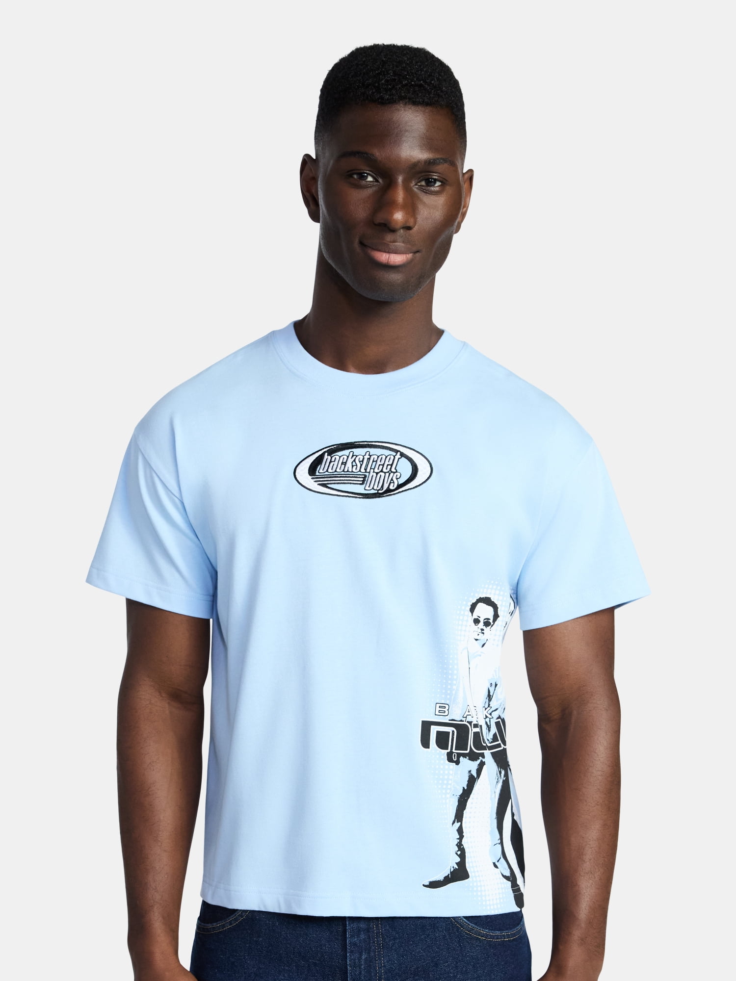 Men's and Big Men's Boxy Fit Graphic Tee, Sizes XS-3XL