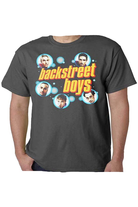 Men's Backstreet Boys Bubbles T-shirt Medium Charcoal