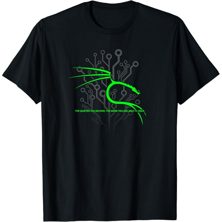 Backtrack Kali Linux T-Shirt With Dragon And Tagline - Green Backtrack Kali Linux T-Shirt With Dragon And Tagline - Green